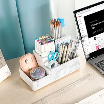 Aimou Bathroom Countertop Organizer – Stylish Toothbrush Holder