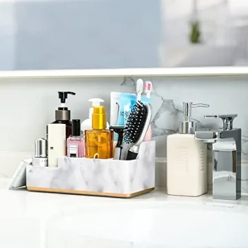 Aimou Bathroom Countertop Organizer – Stylish Toothbrush Holder