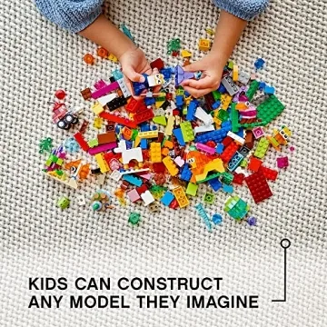 LEGO Classic Creative Transparent Bricks Set for Kids