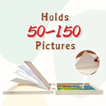 KINLINK Kids Art Frames Set of 2 - Display & Store Up to 150 Pieces