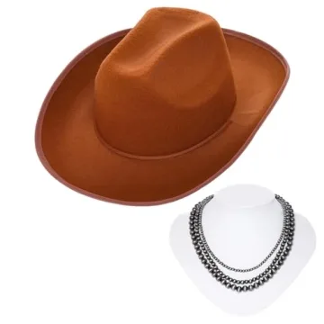 Yeabwps Cowboy Hat Western Party Dress Up Accessories for Women & Men