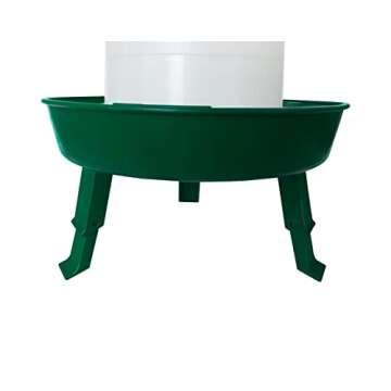 RentACoop 51oz(1.5L) Three Height Adjustable Green Chick/Chicken Waterer with Handle - Suitable for Chicken, Duck, Peafowl, Quail, Turkey, Chicks, Bantam Chickens, Poultry and Guinea Fowls