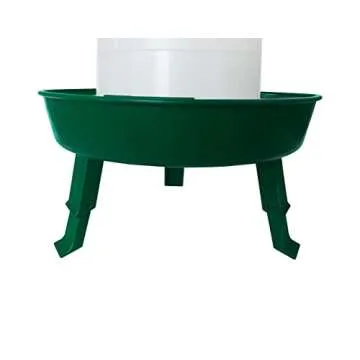 RentACoop 51oz(1.5L) Three Height Adjustable Green Chick/Chicken Waterer with Handle - Suitable for Chicken, Duck, Peafowl, Quail, Turkey, Chicks, Bantam Chickens, Poultry and Guinea Fowls