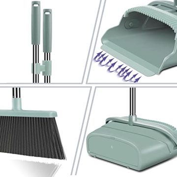 Eco-Friendly Kelamayi Broom and Dustpan Set - Extendable Handle