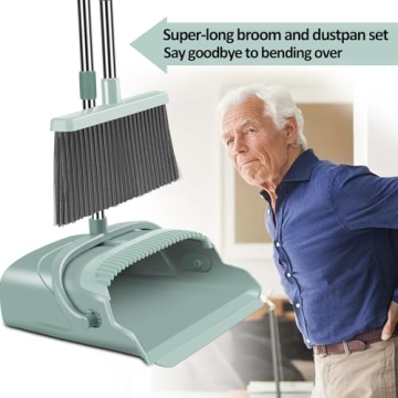 Eco-Friendly Kelamayi Broom and Dustpan Set - Extendable Handle