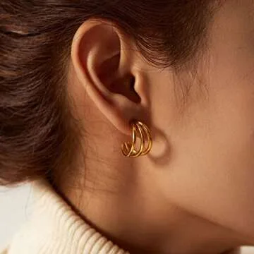 DoreenBox Gold Hoop Earrings for Fashion-forward Women