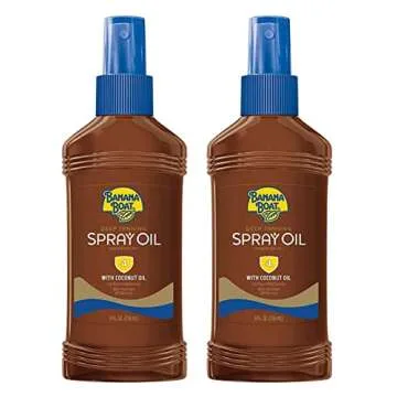 Banana Boat Deep Tanning SPF4 Spray Oil - 8oz Duo