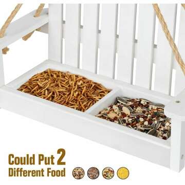 Charming Swing Wild Bird Feeder for Outdoor Spaces