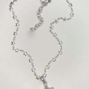 Tyadorw Gothic Y2K Star Necklace for Women, Trendy Accessory