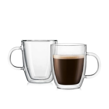 Bodum Double Wall Insulated Glass Mug Set - 10oz