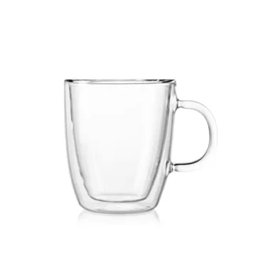 Bodum Double Wall Insulated Glass Mug Set - 10oz