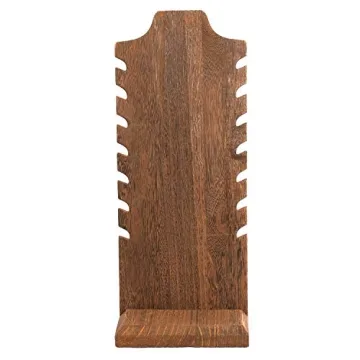 MOOCA Wooden Necklace Display Stand for Versatile Jewelry