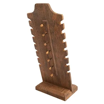 MOOCA Wooden Necklace Display Stand for Versatile Jewelry