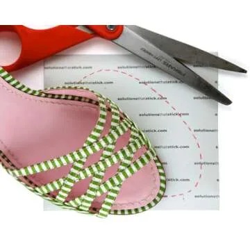 Fashion First Aid Sticky Bottoms: removable sole protectors, clear (4 pieces small: 4 x 5 inches)