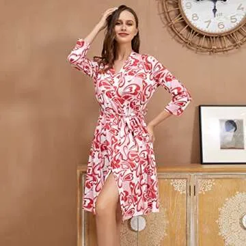 RWRWMOONPUT Mommy Robe: Stylish Maternity Comfort Set