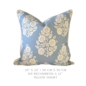 Grandmillennial Style Pillow Cover - 20" x 20"