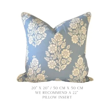 Grandmillennial Style Pillow Cover - 20" x 20"