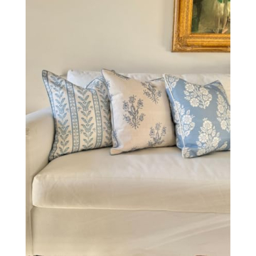 Grandmillennial Style Pillow Cover - 20" x 20"