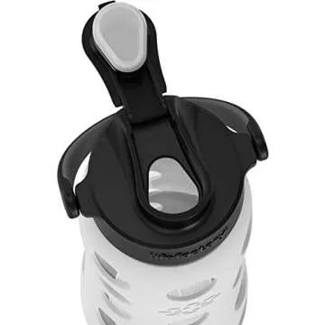 Lifefactory 22-Ounce Glass Water Bottle with Cap
