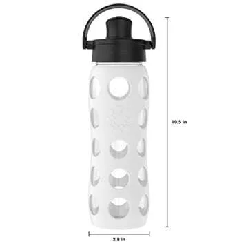 Lifefactory 22-Ounce Glass Water Bottle with Cap
