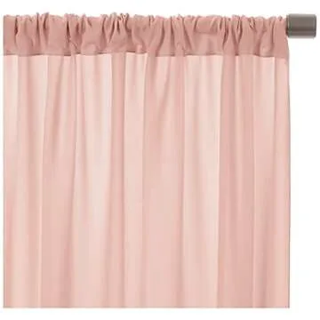 AK TRADING CO. 10 feet x 10 feet IFR Polyester Backdrop Drapes Curtains Panels with Rod Pockets - Wedding Ceremony Party Home Window Decorations - Blush Pink