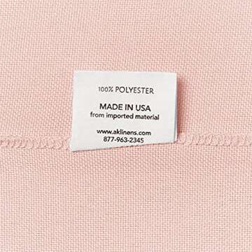 AK TRADING CO. 10 feet x 10 feet IFR Polyester Backdrop Drapes Curtains Panels with Rod Pockets - Wedding Ceremony Party Home Window Decorations - Blush Pink