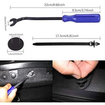 Manelord 447pcs Auto Body Fastener Clip Kit