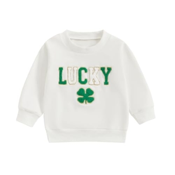 Toddler Baby Boy Girl St. Patricks Day Outfit Long Sleeve Sweatshirt Shirt Onesie Spring St. Patrick...
