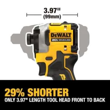 DEWALT ATOMIC 20V MAX 1/4 in. Brushless Cordless Impact Driver Kit with Battery and Charger Included (DCF850P1)
