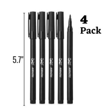 Mr. Pen- Garden Markers, Black, 4 Pack, Plant Markers, Garden Markers for Plants Outdoor Waterproof,...