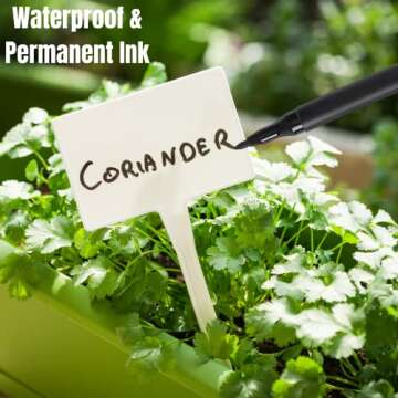 Mr. Pen- Garden Markers, Black, 4 Pack, Plant Markers, Garden Markers for Plants Outdoor Waterproof, Plant Markers for Seedlings, Waterproof Permanent Marker, Plant Markers for Outdoor Plants