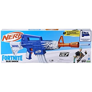 NERF Fortnite Blue Shock Blaster for Thrilling Battles