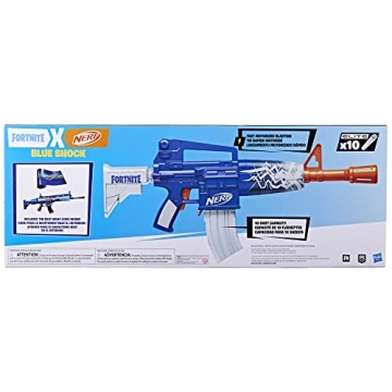 NERF Fortnite Blue Shock Blaster for Thrilling Battles