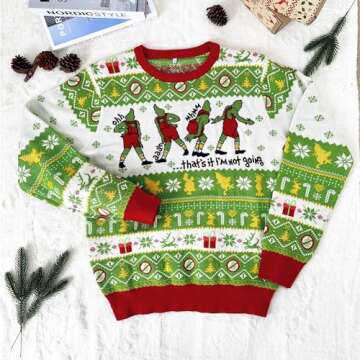 That's It I'm Not Going Ugly Christmas Sweater - Christmas Sweaters for Women 2024 - Christmas Movie...