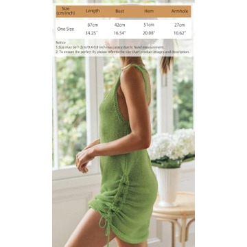 Eddoyee Sexy Crochet Beach Cover Up - Stylish Summer Essential