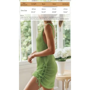 Eddoyee Sexy Crochet Beach Cover Up - Stylish Summer Essential