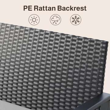 Ahomly Outdoor Wicker Patio Furniture Set for Relaxation