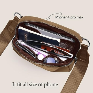 Stylish ODODOS Adjustable Crossbody Bag with Durable Design