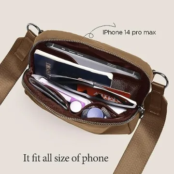 Stylish ODODOS Adjustable Crossbody Bag with Durable Design