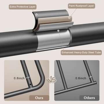 Jusgym Weight Rack for Home Gym, All in One Yoga Mat Storage Rack, Workout Equipment Storage with Wheels and Hooks for Dumbbells Kettlebells Foam Rollers, Powder Coated Finish Steel