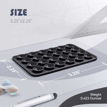 Silicone Phone Sticky Grip, Suction Phone Case Mount for iPhone and Android, Hands-Free Sticky Cell Phone Grip, Mobile Fidget Mirror Holder for Selfies and Videos