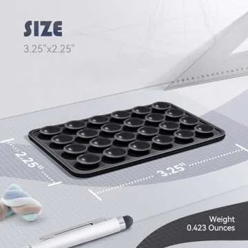 Silicone Phone Sticky Grip, Suction Phone Case Mount for iPhone and Android, Hands-Free Sticky Cell Phone Grip, Mobile Fidget Mirror Holder for Selfies and Videos