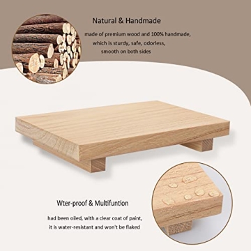 Stylish Wooden Riser Decorative Tray for Home Decor