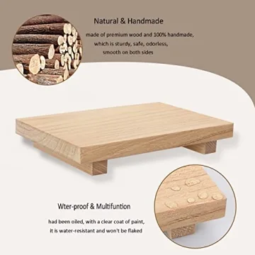 Stylish Wooden Riser Decorative Tray for Home Decor