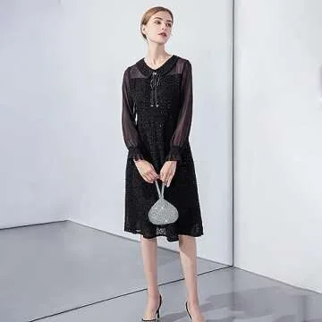 JIAN YA NA Elegant Rhinestone Evening Clutch Bag for Women