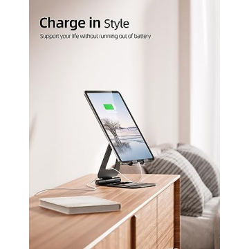 Nulaxy Aluminum Dual Foldable iPad Stand for All Devices