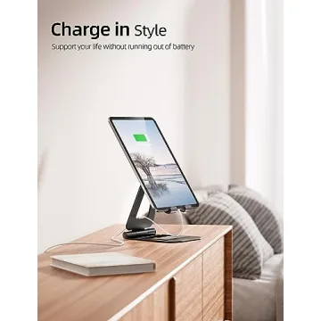 Nulaxy Aluminum Dual Foldable iPad Stand for All Devices