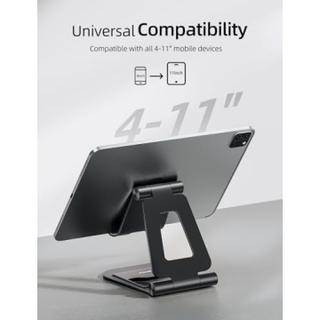 Nulaxy Aluminum Dual Foldable iPad Stand for All Devices