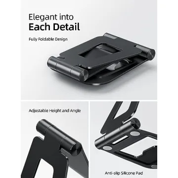 Nulaxy Aluminum Dual Foldable iPad Stand for All Devices