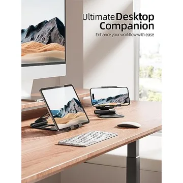 Nulaxy Aluminum Dual Foldable iPad Stand for All Devices